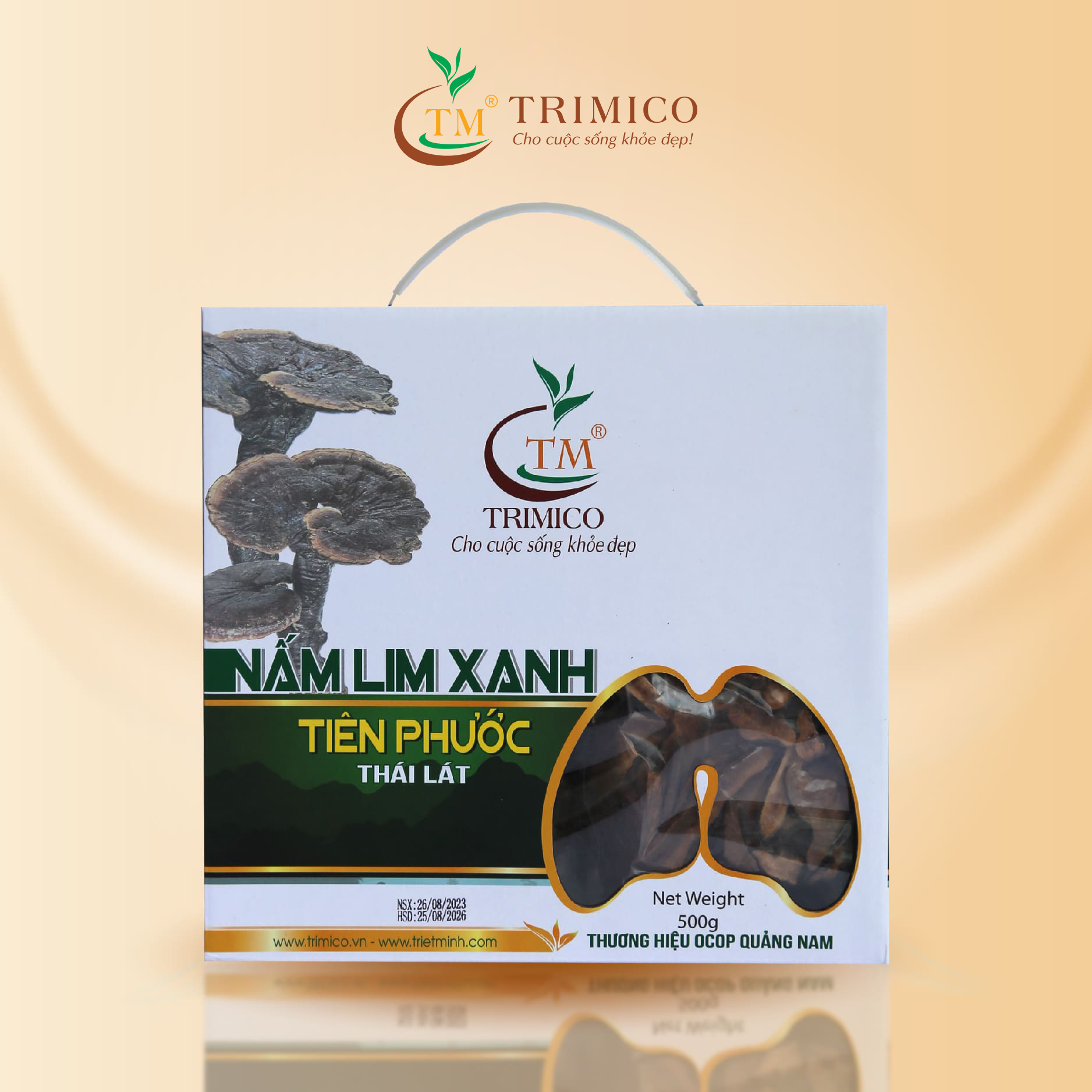 Nấm Lim Xanh Rừng Thái Lát 500g